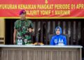 Komandan Batalyon Infanteri 1 Marinir Pimpin Upacara Kenaikan Pangkat Periode 01 April 2026