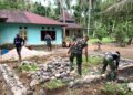 Memasuki Hari Ke-2,Satgas TMMD 128 Kodim 0308/Prm Lanjutkan Rehab RTLH Pak Kundur