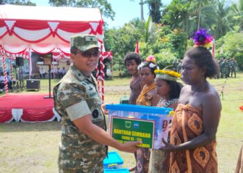 Kasdam XVIII/Kasuari Hadiri Pembukaan TMMD Ke-128 : Sinergi TNI–Pemerintah Daerah Dorong Percepatan Pembangunan Wilayah