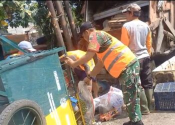 Program Satgas Grebek Sampah Kodim 0502/JU Terus Digaungkan ,Wujudkan Hidup Sehat dan Bersih