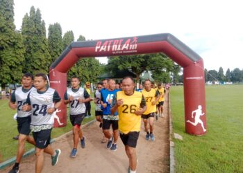 Jaga Kesiapan Fisik Prajurit, Personel Kodim 0808/Blitar Gelar Garjas Periodik I