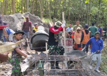 Gotong Royong Kunci Keberhasilan Pembangunan Jembatan Perintis Garuda