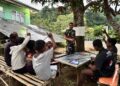 Menjaga Negeri, Mencerdaskan Pertiwi, Satgas Pamtas Yonarhanud 2 Gelar Bimbel Di Desa Sunsea