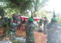 Kodim 0209/LB Laksanakan Pemakaman Militer Purnawirawan di Sungai Kanan , Wujud Penghormatan dan Kepedulian TNI