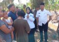 Tinjau Jembatan TMMD 128 Kodim 0203/Langkat,Wabup bersama Letkol Inf Medwin Menyapa Warga