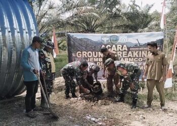 Dari Perakitan hingga Siap Dibangun, Jembatan Armco Kodim 0104/Aceh Timur Jadi Penghubung Harapan Warga
