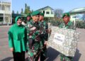 Lomba Rumah Sehat, Dandim 0104/Atim Beri Hadiah dan Motivasi Prajurit