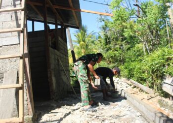 Kisah Warga Gunung Cut, Jadi Kepala Tukang TMMD Sambil Bantu Tetangga