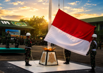 Upacara 17-an Kodim 0104/Atim Perkokoh Disiplin, Loyalitas, dan Cinta Tanah Air