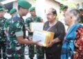 Kunker di Koramil 0201-07/Medan Tuntungan,Dandim 0201/Medan Berbagi Peduli ,Berikan Taliasih kepada Warga