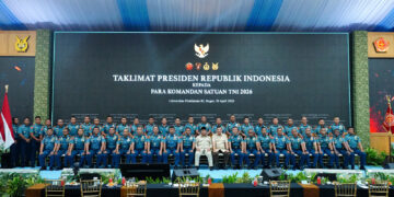 Pangkormar Hadiri Taklimat Presiden RI Pada Apel Dansat TNI TA.2026