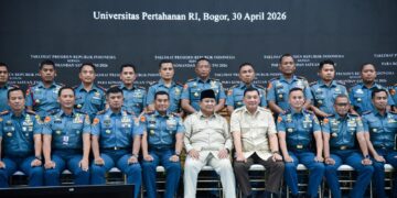 Komandan Kolatmar Hadiri Taklimat Presiden RI Pada Apel Dansat TNI TA.2026