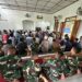 Pererat Silaturahmi,Satgas TMMD 128 Gebang Sholat Jumat Bersama Warga