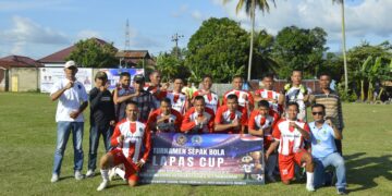 PS Kodim 0212/Tapsel Raih Juara 3 Pada Turnamen Sepakbola Lapas Cup Antar Instansi