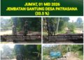 Senyum Semangat Prajurit TNI Bersama Masyarakat Warnai Pembangunan Jembatan Garuda Sungai Kali Cidurian
