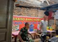 Babinsa 0201-14/PB Berikan motivasi Kepada Pelaku UMKM.