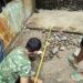Budaya Gotong Royong Terlihat di Lokasi Pembangunan MCK Surau Borak