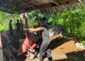 Kejar Target,Satgas TMMD 128 Kebut Pembuatan MCK Pos Pemuda