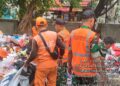 TPS Pademangan Barat Jadi Sasaran Aksi Bersih-bersih Satgas Sampah Kodim 0502/JU