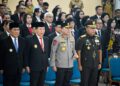 Kasdam XIII/Merdeka Hadiri Pelantikan Sekda Provinsi Sulawesi Utara di Manado, Ucapkan Selamat