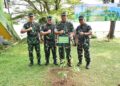 Danrem 031/WB Bersama Ketua Persit KCK Koorcab Rem 031 PD XIX/TT Gelorakan Gerakan Penghijauan