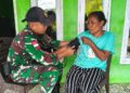 Dari Perbatasan Untuk Negeri, Yonarmed 12 Kostrad Jaga Kesehatan Masyarakat