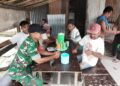 Meski di Hari Libur, Babinsa Koramil 14/PB Tetap Laksanakan Komsos Dengan Warga Desa Binaan