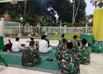 Peringati HUT ke-66, Yonif 320 Kostrad Gelar Ziarah dan Silaturahmi dengan Ulama