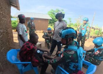 Diplomasi Budaya Warnai MOB Bamande, Satgas INDORDB XXXIX-G MONUSCO Perkuat Kedekatan dengan Warga