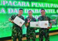 Perwira Yonarhanud 16 Kostrad Raih Predikat Siswa Terbaik Dik Intel TNI AD