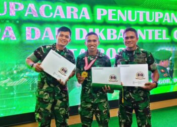 Perwira Yonarhanud 16 Kostrad Raih Predikat Siswa Terbaik Dik Intel TNI AD