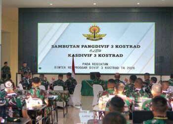 Perkuat Sistem Perencanaan Dan Anggaran Satuan, Divif 3 Kostrad Kumpulkan Dansat Hingga Operator Dalam Bimtek Renproggar