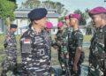 Komandan Kodaeral IX Lepas Personel Eks Yonmarhanlan IX Mutasi ke Yonif 12 Marinir Jayapura