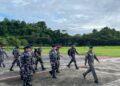 Tim Merflug Kodaeral lX Antar Keberangkatan Pesud TNl AL CN235-220 MPA Laksanakan Patroli Sektor