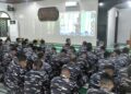 Bentuk Karakter Prajurit dan PNS TNl AL Memiliki Kepribadian Jiwa Berkurban, Personel Kodaeral IX Ikuti Kausri Agama