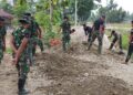 Langkah Prajurit Terus Bergerak , Jalan Desa Pasar Rawa Hampir Rampung