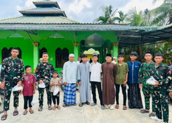 Meski Sibuk di Tengah Penugasan, Ibadah Satgas TMMD Tetap Terjaga