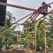 Penuh Semangat dan Manunggal Bersama Rakyat, Satgas TMMD Ke-128 Gotong Royong Lanjutkan Pembangunan RTLH
