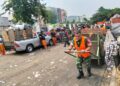 Lagi Satgas Sampah Kodim 0502/JU Turun  Bersihkan TPS Sementara,Ciptakan Lingkungan ASRI