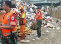 Lagi Satgas Sampah Kodim 0502/JU Turun  Bersihkan TPS Sementara,Ciptakan Lingkungan ASRI