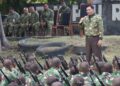 Menhan Tinjau Secata Rindam XIII/Merdeka di Bitung, Tekankan Pembinaan Prajurit Berkualitas dan Berprestasi