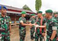 Pangdam XII/Tpr Tinjau Yonif TP 927/Uncak Kapuas: Perkuat Pertahanan dan Pembangunan di Perbatasan