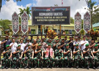Pompa Semangat Prajurit di Garda Terdepan, Pangdam XII/Tpr Kunjungi Pos Kotis Nanga Badau