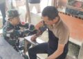 Keliling Kampung ,Satgas Kes TMMD 128 Langkat Obati Dua Warga Sakit