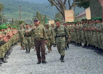 Menhan RI Tinjau Yonif TP 824/MO’E’A, Dorong Prajurit Berperan Aktif Dalam Ketahanan Pangan dan Pemberdayaan Masyarakat