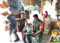 JALIN HUBUNGAN KERJA YANG BAIK, BABINSA MELAKSANAKAN KOMSOS DENGAN WARGA BINAAN