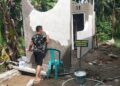 Satgas TMMD 128 Bangun MCK di Sungai Geringging