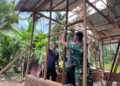 Kebut Pembangunan RTLH, Satgas TMMD Ke 128 Gotong Royong Bersama Masyarakat