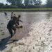 Wujud Ketahanan Pangan, Babinsa Rembang Dampingi Petani Tanam Padi Di Sananwetan