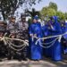 PANGKORMAR DAMPINGI KASAL RESMIKAN FASILITAS LEMDIK TNI AL DI SURABAYA